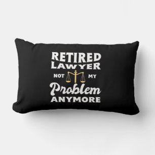 Coussin Rectangle Avocat à la retraite pas mon problème