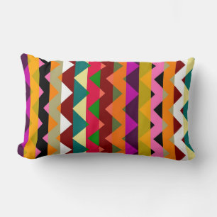 Coussin Rectangle Aztec Chevron Zigzag Stripe Motif 12