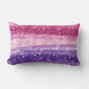Coussin Rectangle Backled de Purple and Pink