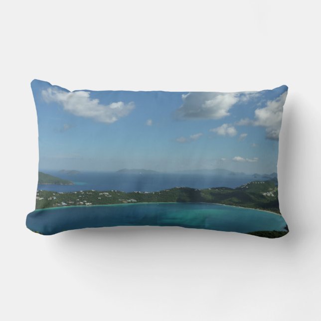Coussin Rectangle Baie de Magens, scene de l'île St Thomas Beautiful (Recto)