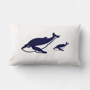 Coussin Rectangle Baleine à bosse