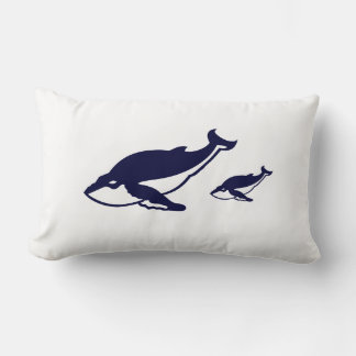 Coussin Rectangle Baleine à bosse