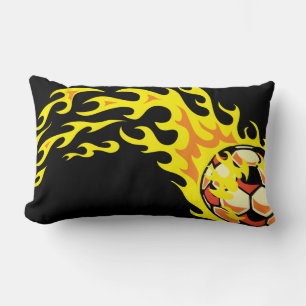 Coussin Rectangle Balle de Football Flamin