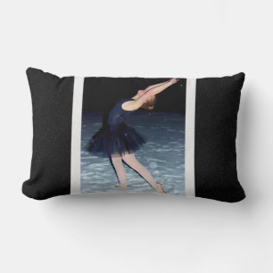 Coussin Rectangle Ballerina dans la neige -