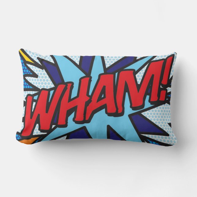 Coussin Rectangle BAM COUP Citation de bande dessinée drôle et tenda (Recto)