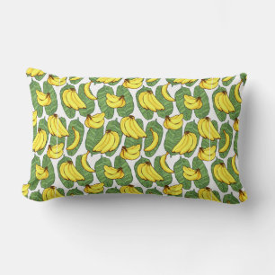 Coussin Rectangle Banana Fruit Feuilles Motif tropical