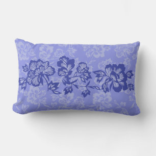Coussin Rectangle Bande florale hawaïenne vintage Iwalani réversible