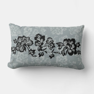 Coussin Rectangle Bande florale hawaïenne vintage Iwalani réversible