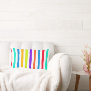 Coussin Rectangle Bandes dessinées à la main dans des couleurs pop a