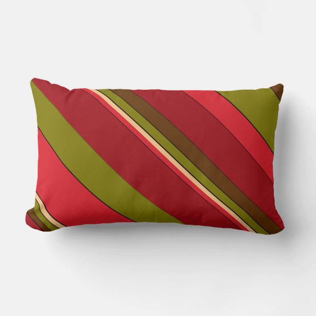 Coussin Rectangle Bandes en gras (Recto)