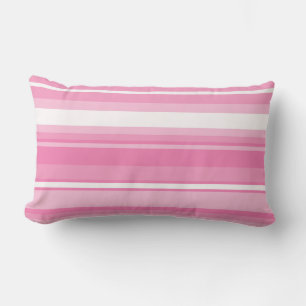 Coussin Rectangle Bandes roses