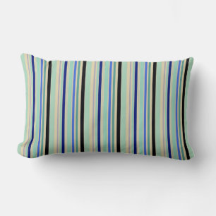 Coussin Rectangle Bandes verticales Abstraites sans couture