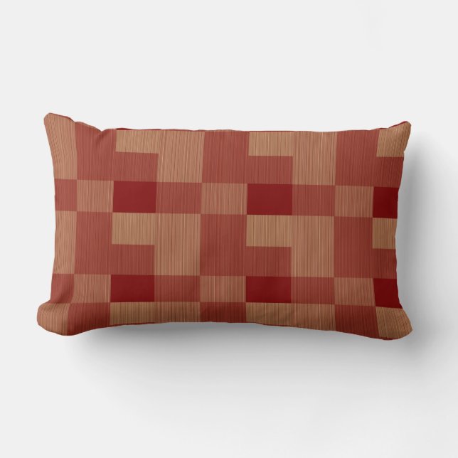 Coussin Rectangle Bandes verticales rétro Abstraites sans couture (Recto)