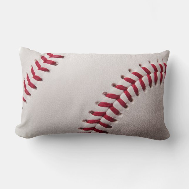 Coussin Rectangle Base-ball - modèle d'arrière - plan de base-ball (Recto)