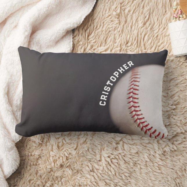 Coussin Rectangle Baseball personnalisé (Couverture)