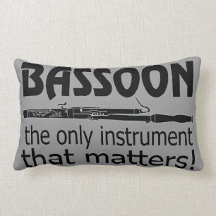 Coussin Rectangle Basson le seul instrument ce GIF de musique de