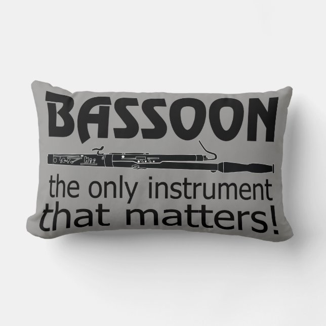 Coussin Rectangle Basson le seul instrument ce GIF de musique de (Recto)