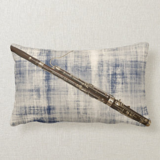 Coussin Rectangle Basson sur le regard fané de denim