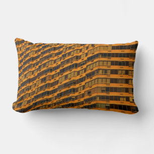Coussin Rectangle Bâtiment en béton orange