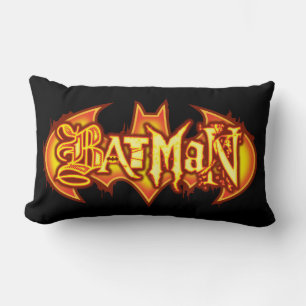 Coussin Rectangle Batman   Logo saisonnier orange