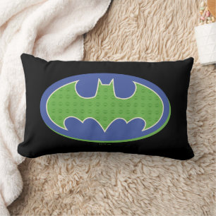 Coussin Rectangle Batman   Symbole pourpre et vert