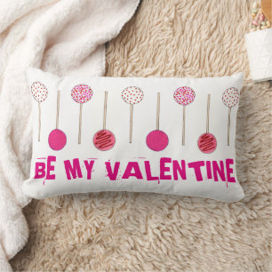 Coussin Rectangle Be My Valentine Sweet Pink Cake Pops Boulangerie
