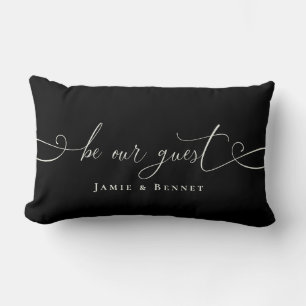 Coussin Rectangle Be Our guest Custom Text Modern Stylish Home