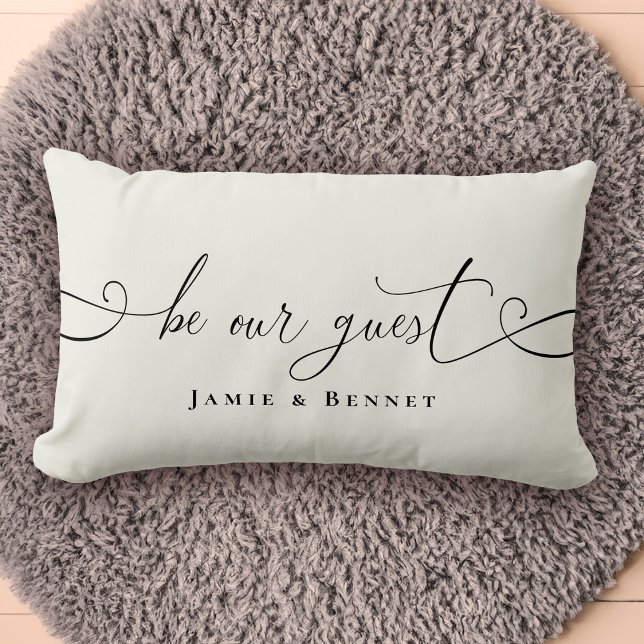 Coussin Rectangle Be Our guest Custom Text Modern Stylish Home (Créateur téléchargé)