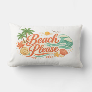 Coussin Rectangle Beach Please Pillow