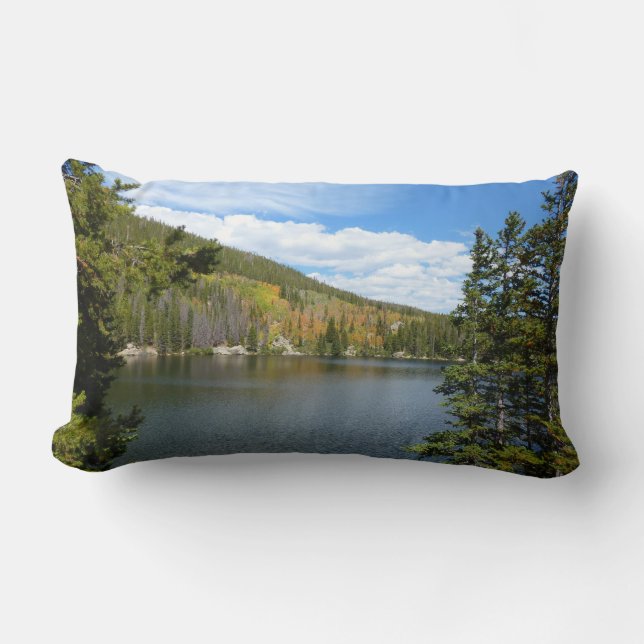 Coussin Rectangle Bear Lake à Rocky Mountain National Park (Recto)
