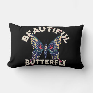 Coussin Rectangle beau-papillon-rétro-vecteur-art-illustration-