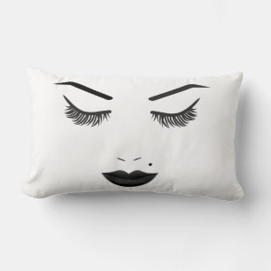 Coussin Rectangle Beauté Maquillage Visage Cils & Sourcils Black Lip