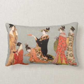 Coussin Rectangle Beaux carreaux japonais de conception d'art