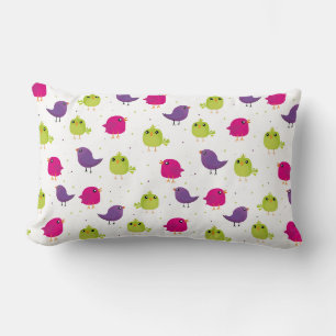 Coussin Rectangle Beaux oiseaux colorés