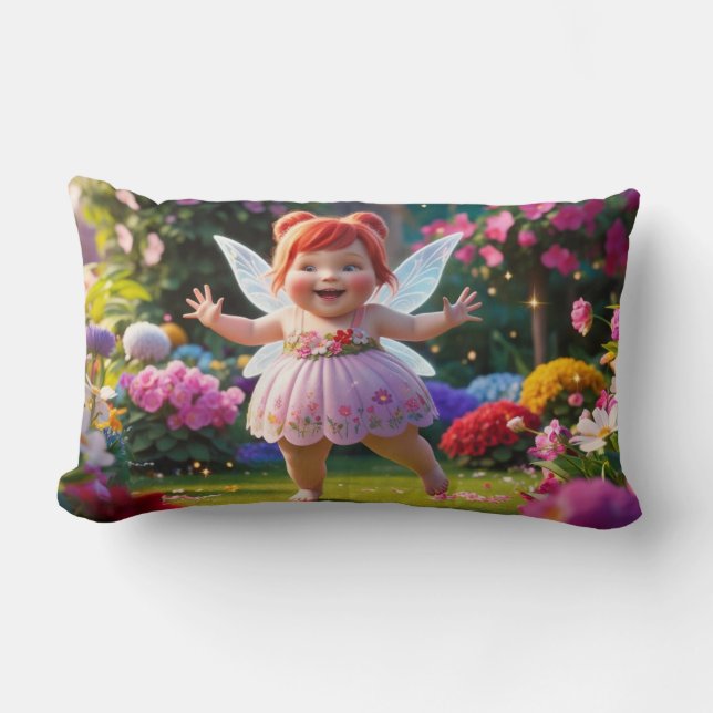Coussin Rectangle Bébé Fée Le Saupoudrer Avec Amour (Recto)
