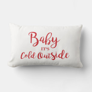 Coussin Rectangle Bébé Il fait froid dehors Jeu d'oreiller