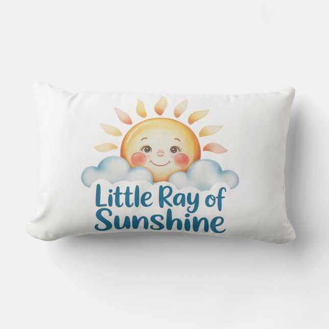 Coussin Rectangle Bébé soleil d'été (Recto)