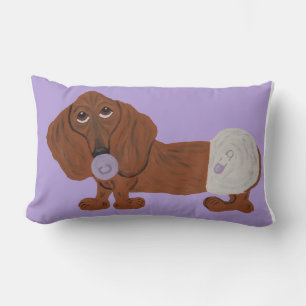 Coussin Rectangle Bébé teckel