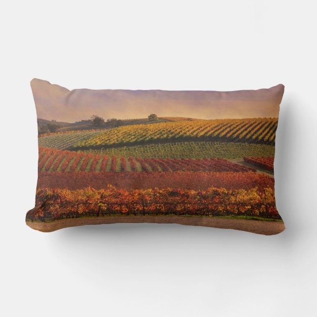 Coussin Rectangle Belle Décor D'Oreiller À Vin (Recto)