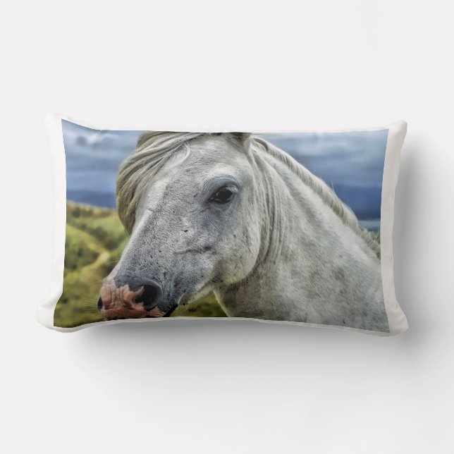 Coussin Rectangle Belle Horse Ranch Destiny Nature (Recto)