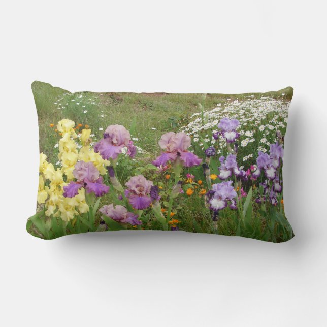 Coussin Rectangle Belle Iris Fleur violet Fleur Photo (Recto)