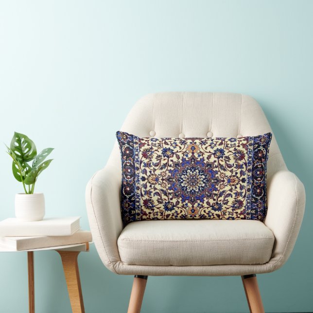 Coussin Rectangle Belle moquette turque traditionnelle pilule ronde (Chaise)