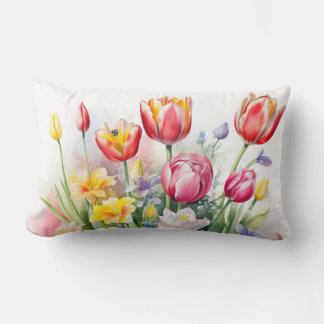 Coussin Rectangle Belle Tulipe Tulipe Flower Lame