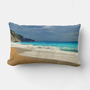 Coussin Rectangle Belle Turquoise Bleue Mer Tropicale Photographie