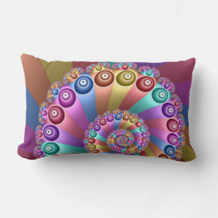Coussin Rectangle Belles couleurs arc-en-ciel Art fractal Abstrait