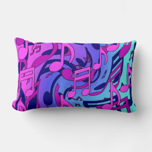 Coussin Rectangle Belles notes de musique Musique animée Artsy