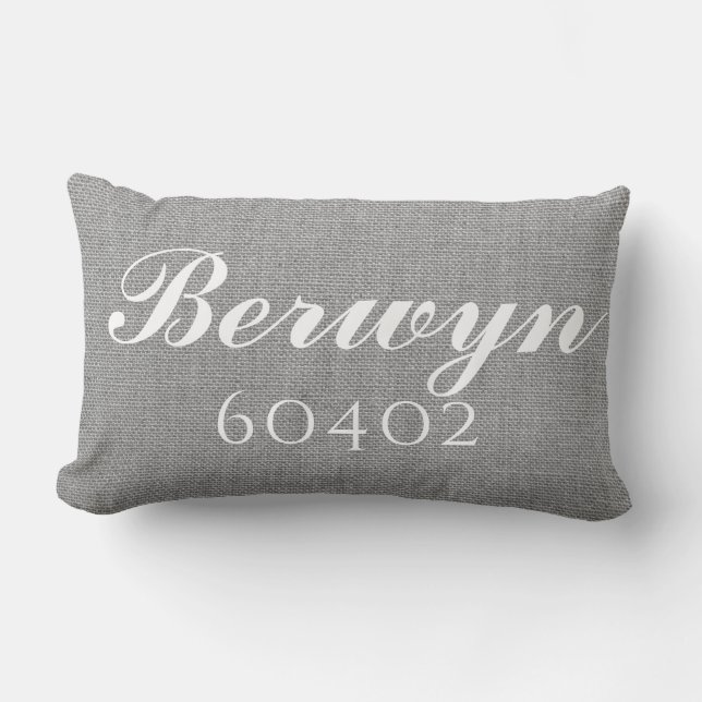 Coussin Rectangle Berwyn, Illinois Code postal (Recto)