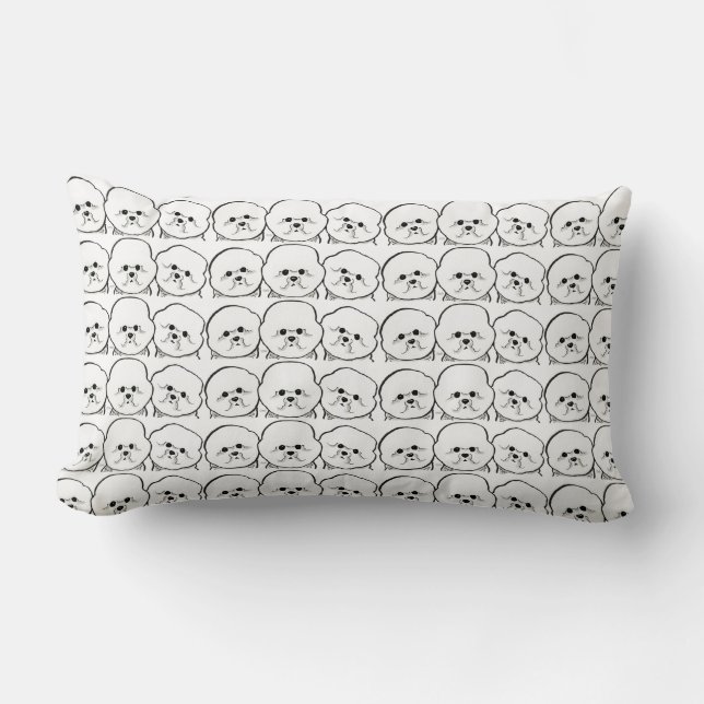 Coussin Rectangle Bichon Frise Lover (Recto)