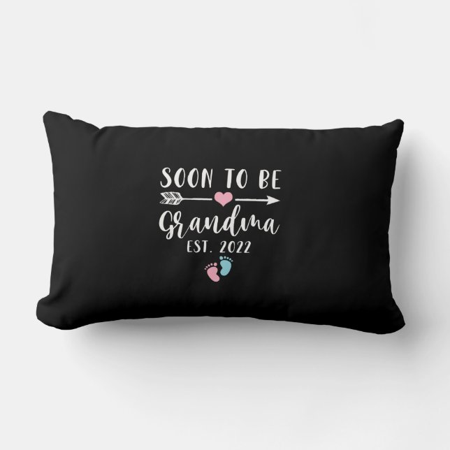 Coussin Rectangle Bientôt Être Grand-Mère 2022 Pour Nouvelle Grand-M (Recto)