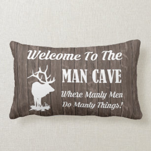 Coussin Rectangle BIENVENUE À LA CAVE HOMME !Coussin décoratif